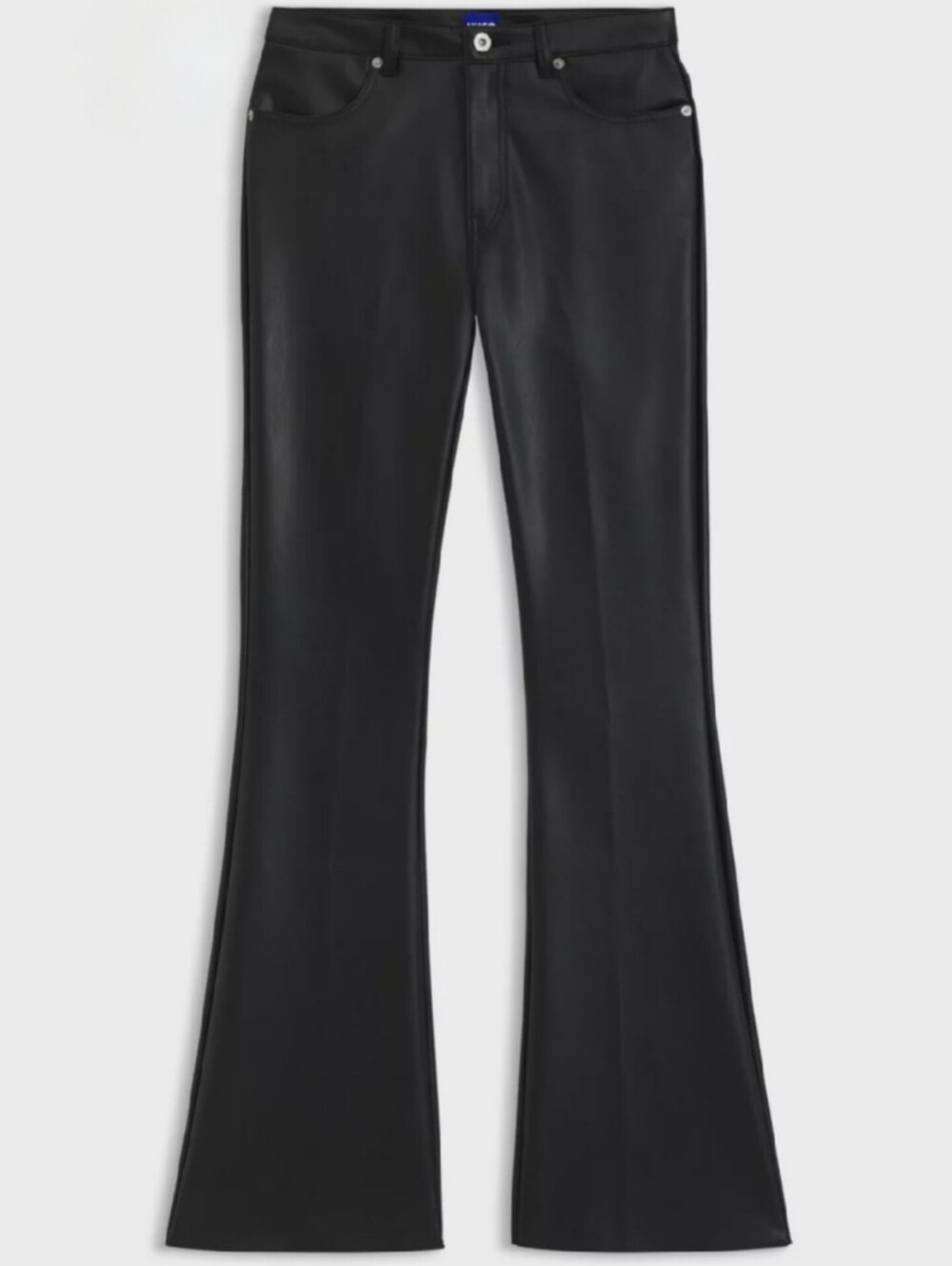 NWT HUGO Blue Label Faux Leather Flared Leg Trousers